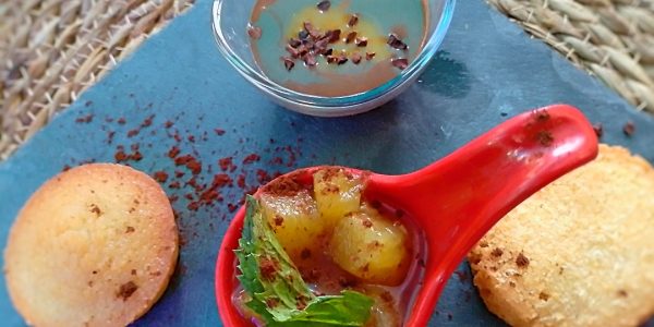 "Café Gourmand" Carte des desserts de la paillote bleue à grande anse Deshaies